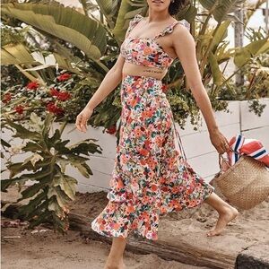 NWT Garden Party Swim Skirt Rifle Paper x Summersalt size Small